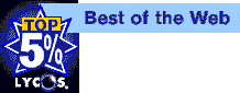 Lycos Top 5% Best of Web award